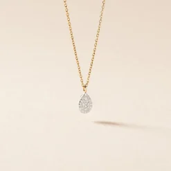 Marc Orian Colliers Diamant|Colliers > Collier Pear C Or Jaune Diamant