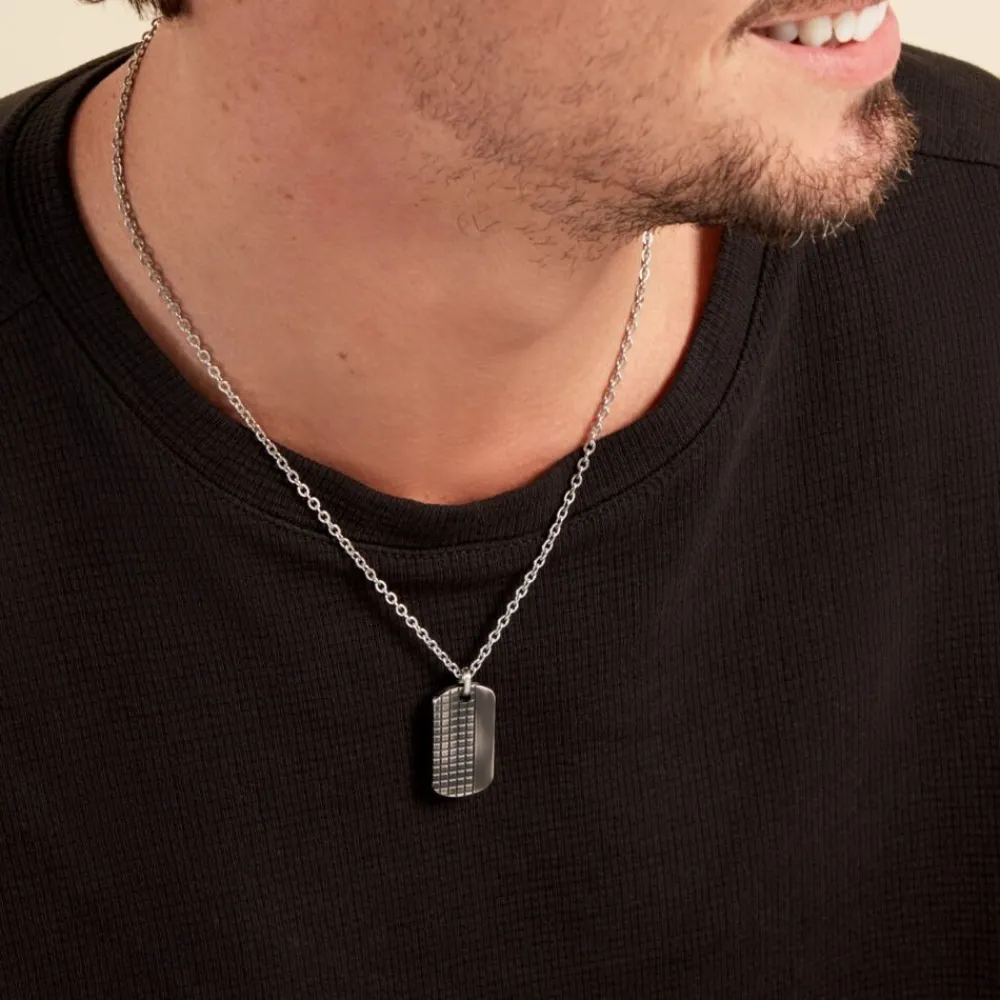 PHEBUS HIM Colliers Fantaisie|Colliers > Collier Acier Blanc