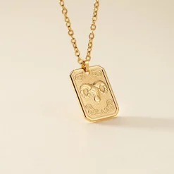 Collier Phebus Him Acier Jaune