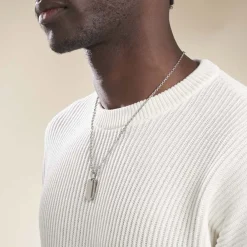 PHEBUS HIM Colliers Fantaisie|Colliers > Collier Classique Acier Blanc