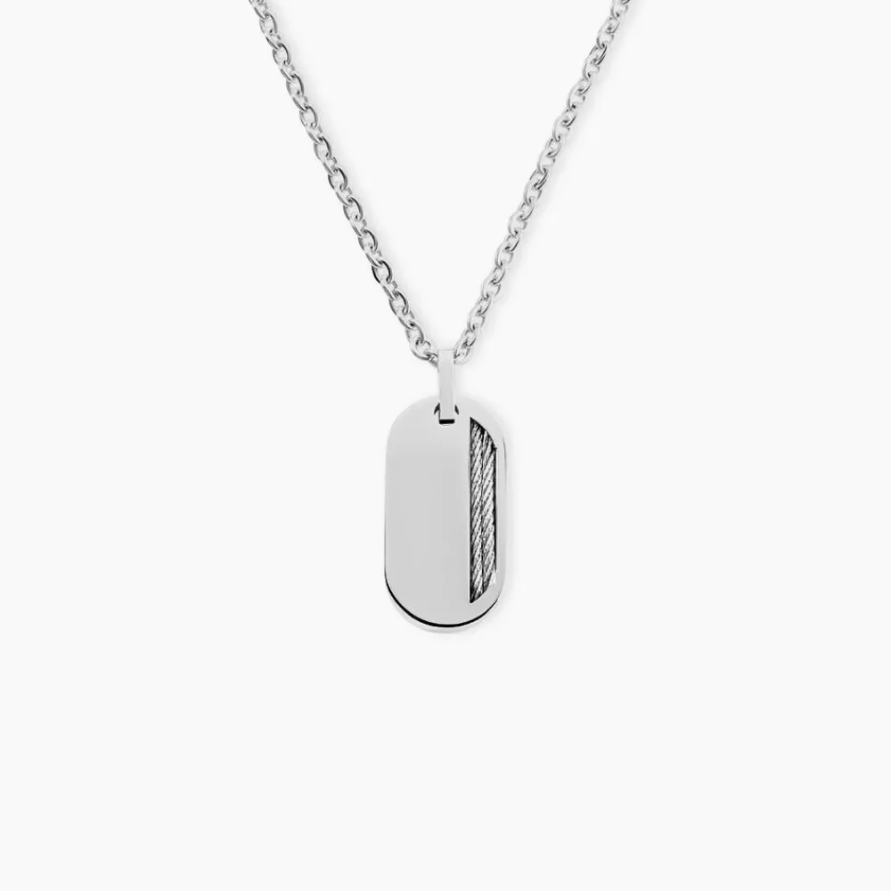 PHEBUS HIM Colliers Fantaisie|Colliers > Collier Classique Acier Blanc