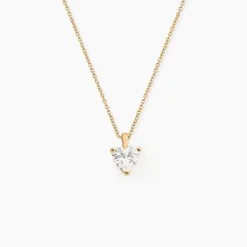 Collier Plaqué Or Caner Oxydes De Zirconium