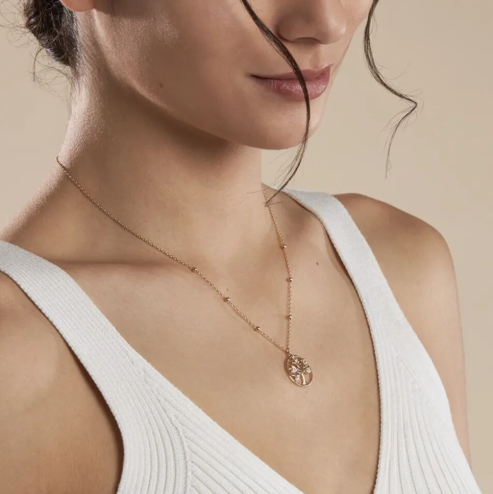 Collier Plaqué Or Heribald Oxydes De Zirconium