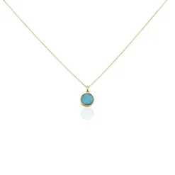 Collier Plaqué Or Neassa Amazonite