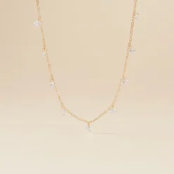 Collier Plaqué Or Oxydes De Zirconium