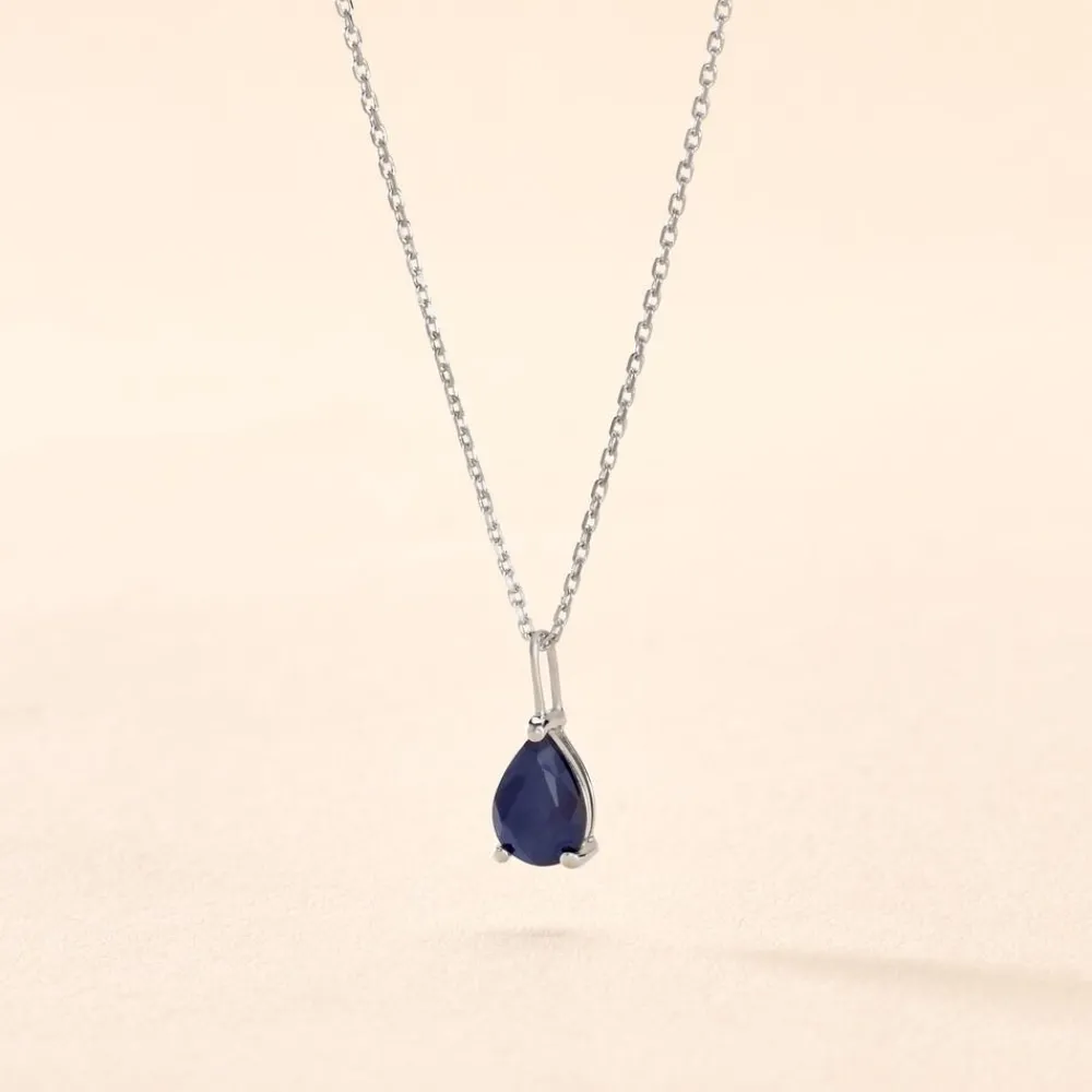 Marc Orian Cadeaux Mariage|Colliers > Collier Pluie D'Eclat Or Blanc Saphir