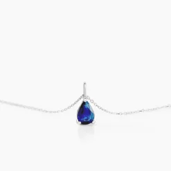 Marc Orian Cadeaux Mariage|Colliers > Collier Pluie D'Eclat Or Blanc Saphir