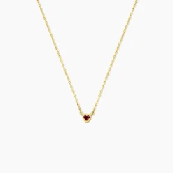 Collier Poem Argent Jaune Tourmaline