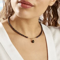 Marc Orian Colliers|Colliers Avec Pierres > Collier Poire Or Jaune Perle De Culture