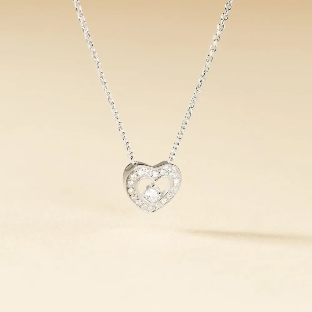 Marc Orian Colliers Diamant|Colliers > Collier Purete Or Blanc Diamant