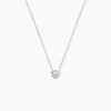Collier Purete Or Blanc Diamant
