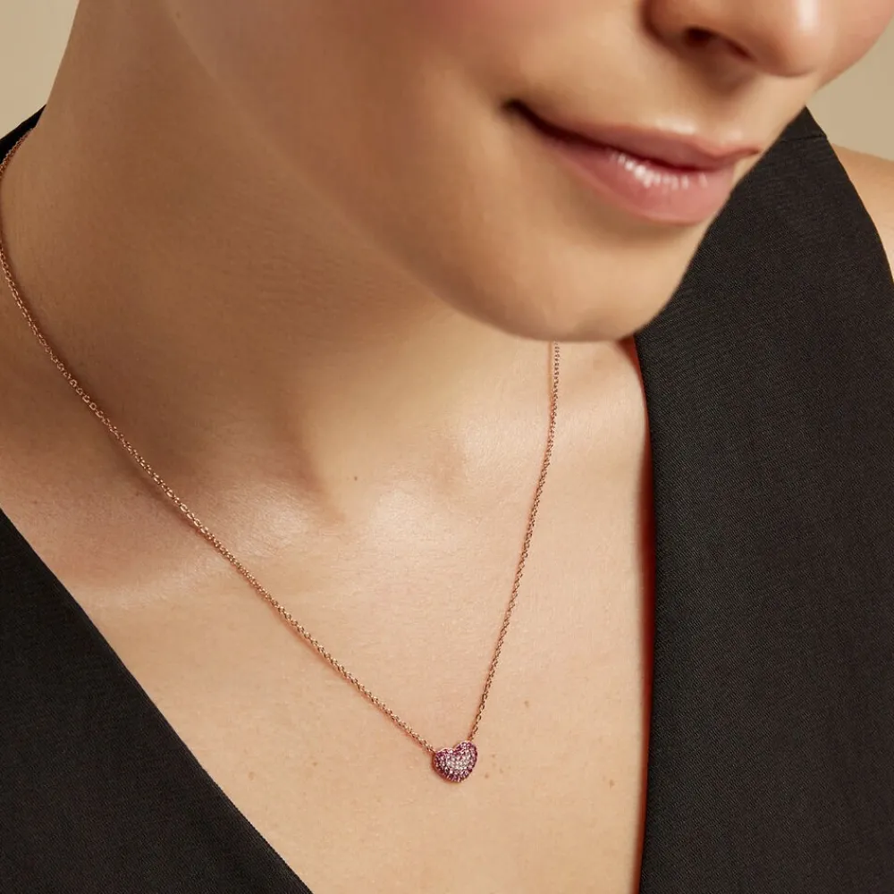 Marc Orian Colliers Fantaisie|Colliers > Collier Reflets Romantiques Argent Rose Oxyde De Zirconium