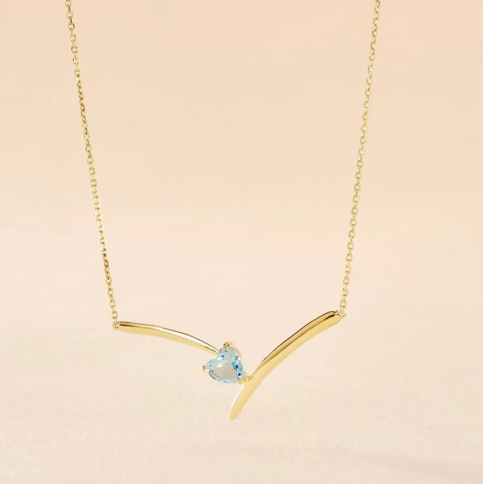 Collier Renaldine Or Jaune Topaze