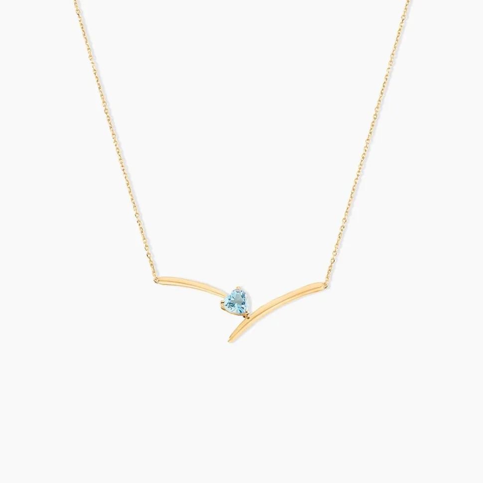 Collier Renaldine Or Jaune Topaze