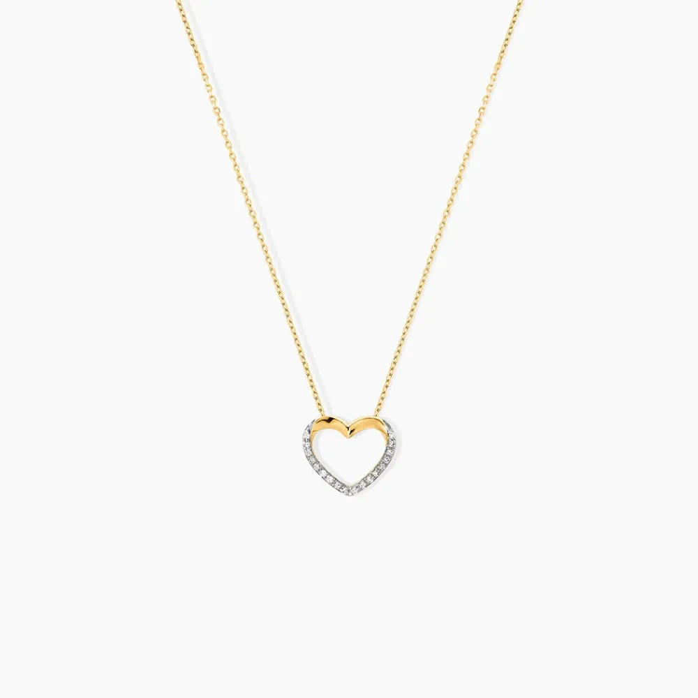 Marc Orian Colliers Diamant|Colliers Cœur > Collier Rhodia Or Jaune Diamant