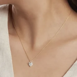 Marc Orian Colliers Cœur|Colliers > Collier Rosaline Or Jaune Oxyde De Zirconium