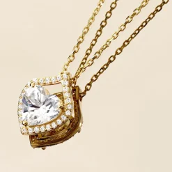 Marc Orian Colliers Cœur|Colliers > Collier Rosaline Or Jaune Oxyde De Zirconium