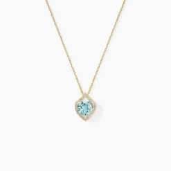 Marc Orian Colliers Cœur|Colliers > Collier Rosaline Or Jaune Topaze Et Oxyde De Zirconium