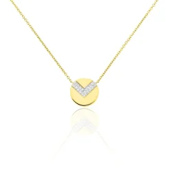 Collier Ruby Or Jaune Diamant