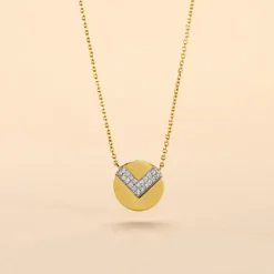 Collier Ruby Or Jaune Diamant
