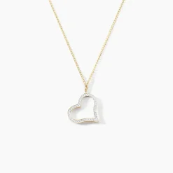 Marc Orian Colliers|Colliers Cœur > Collier Sallie Or Jaune Strass