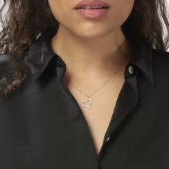 Marc Orian Colliers|Colliers Cœur > Collier Sallie Or Jaune Strass