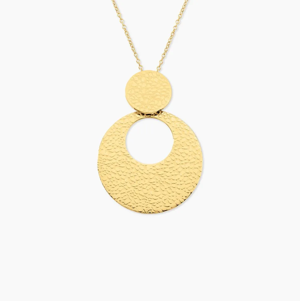 Collier Sautoir Acier Doré Roslin