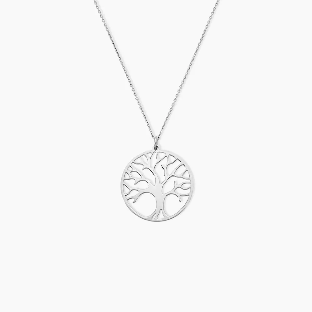 Marc Orian Colliers Fantaisie|Colliers Arbre De Vie > Collier Sautoir Philana Argent Blanc