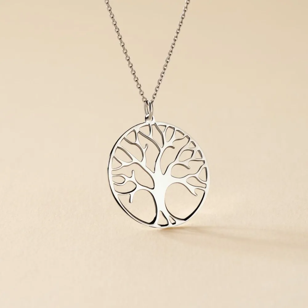 Marc Orian Colliers Fantaisie|Colliers Arbre De Vie > Collier Sautoir Philana Argent Blanc