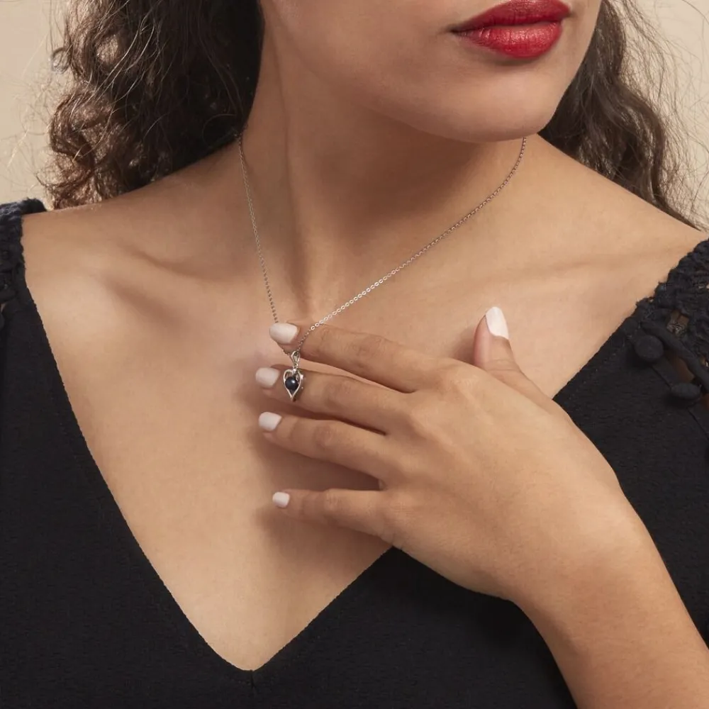 Marc Orian Colliers Fantaisie|Colliers > Collier Saynaae Argent Blanc Perle De Culture argent blanc perle gris