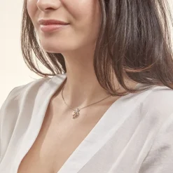 Collier Saynaae Argent Blanc Perle De Culture