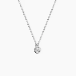 Marc Orian Colliers Fantaisie|Colliers > Collier Shannon Argent Blanc Oxyde De Zirconium