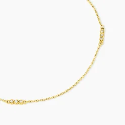 Marc Orian Colliers Fantaisie|Colliers > Collier Sheima Acier Jaune Oxyde De Zirconium