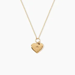 Collier Shima Plaque Or Jaune Oxyde De Zirconium