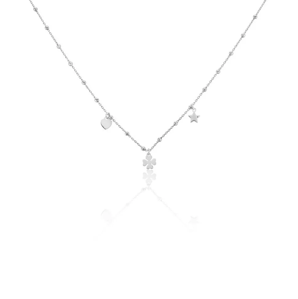 Collier Shyama Argent Blanc