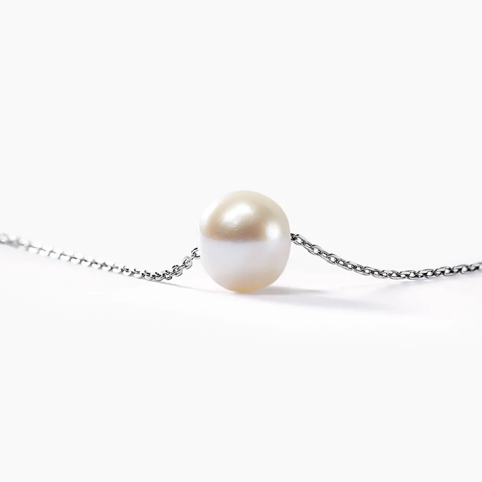 Collier Sissy Or Blanc Perle De Culture