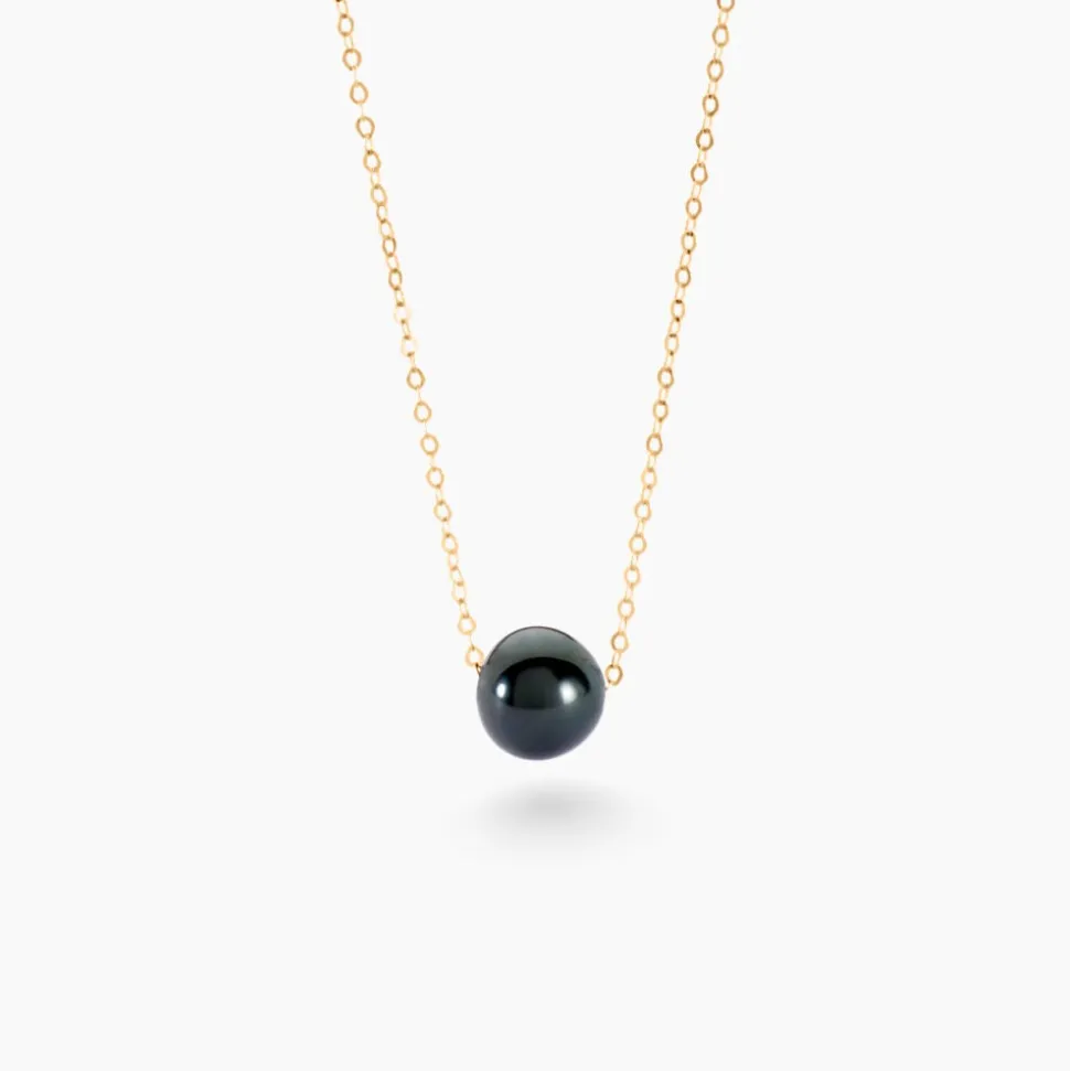 Collier Sissy Or Jaune Perle De Culture