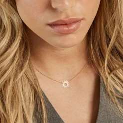 Marc Orian Colliers|Colliers Femme > Collier Soleil Eternel Or Jaune
