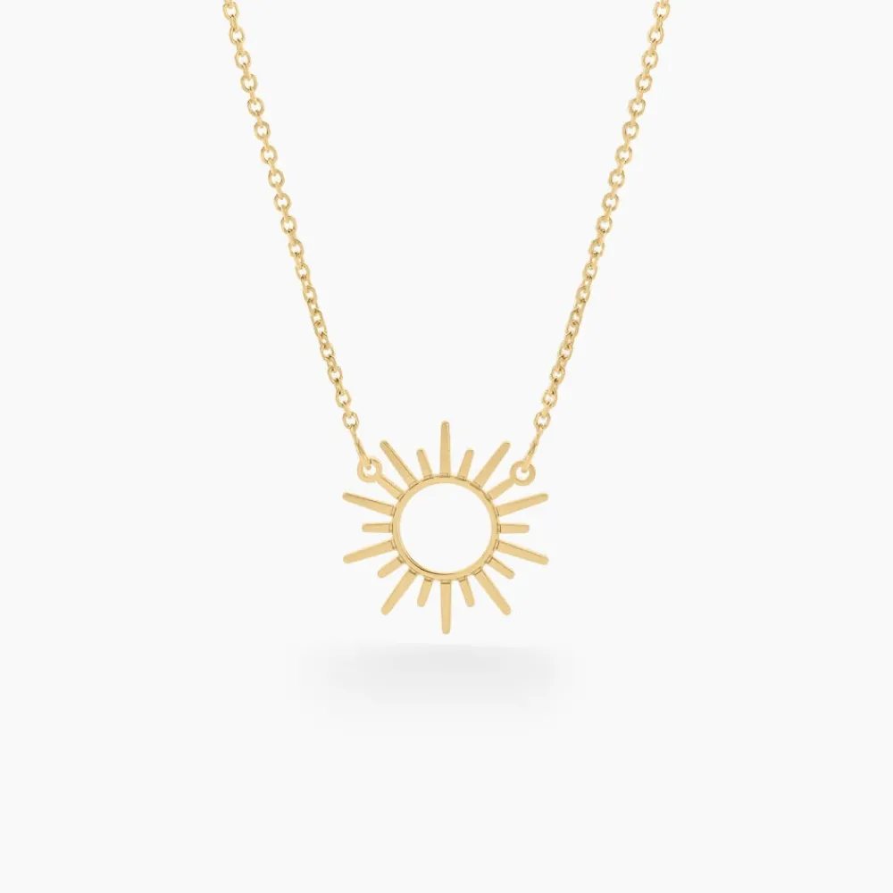 Marc Orian Colliers|Colliers Femme > Collier Soleil Eternel Or Jaune