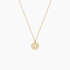 Marc Orian Colliers|Colliers Femme > Collier Soleil Eternel Or Jaune