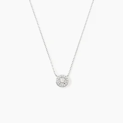 Marc Orian Colliers|Colliers Avec Pierres > Collier Star Or Blanc Oxyde De Zirconium