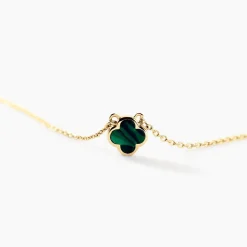 Marc Orian Colliers|Colliers Avec Pierres > Collier Stellya Or Jaune Malachite or jaune malachite vert