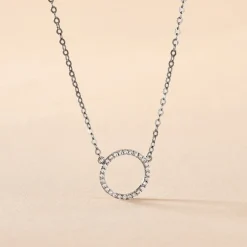 Marc Orian Colliers|Colliers Avec Pierres > Collier Stip Or Blanc Oxyde De Zirconium