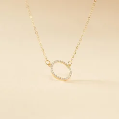 Marc Orian Colliers|Colliers Avec Pierres > Collier Stip Or Jaune Oxyde De Zirconium
