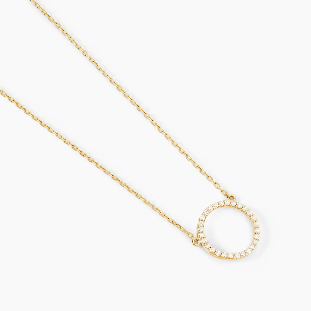 Marc Orian Colliers|Colliers Avec Pierres > Collier Stip Or Jaune Oxyde De Zirconium