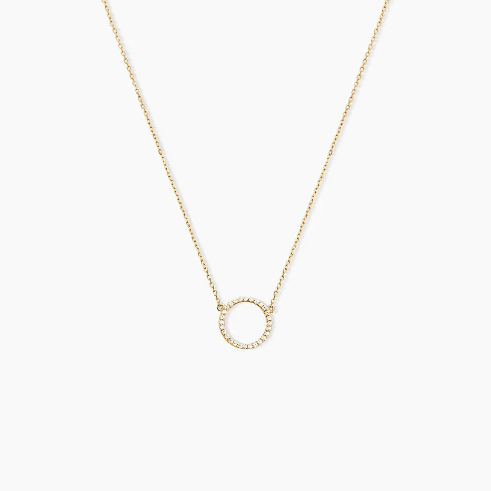 Marc Orian Colliers|Colliers Avec Pierres > Collier Stip Or Jaune Oxyde De Zirconium