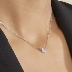 Marc Orian Colliers Fantaisie|Colliers > Collier Swanny Argent Blanc Oxyde De Zirconium