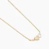Collier Sya Plaqué Or Jaune Oxyde De Zirconium