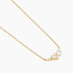 Collier Sya Plaqué Or Jaune Oxyde De Zirconium