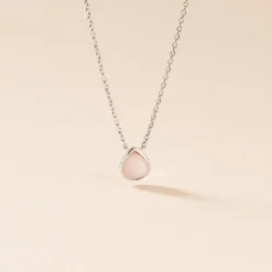Marc Orian Colliers Fantaisie|Colliers > Collier Tao Argent Blanc Quartz argent blanc quartz rose
